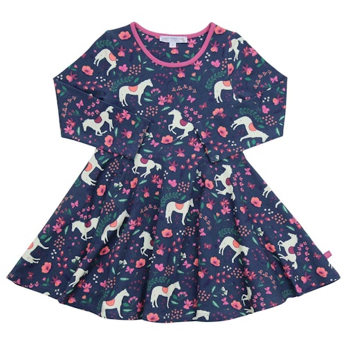 Flatterkleid langarm Pferde