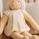 Vorschaubild Puppen Body Rüschen 35-45cm beige, Bio-Baumwolle