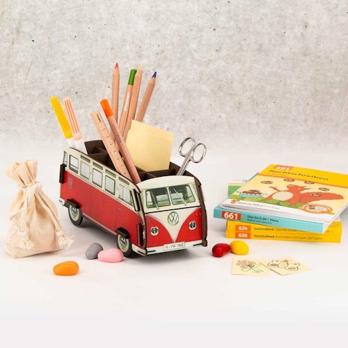 Stiftebox zum Stecken VW T1 rot