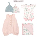 Vorschaubild Babymütze Knoten Blumen Muster