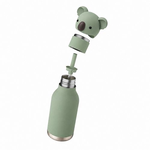 Bestie Bottle Edelstahltrinkflasche mit Trinkhalm Koala 460 ml
