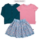 Vorschaubild Popeline Wenderock Orchideen- Kakteendruck