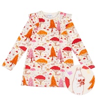 Langarmkleid A-Linie Mumin-Motive