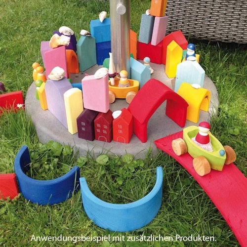 Haus bunt zum Stecken, Stapeln und Spielen 5-tlg.