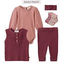 Vorschaubild Weicher Body langarm rosa Pünktchen