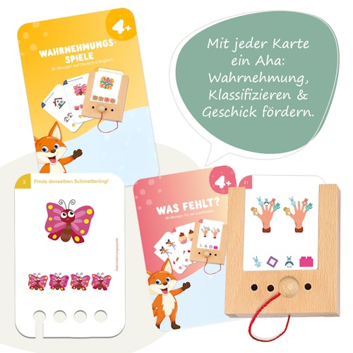 Lochkasten Starterset 3-4 Jahre mit 6 Kartensätzen