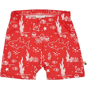 leichte Meereswelt Shorts rot