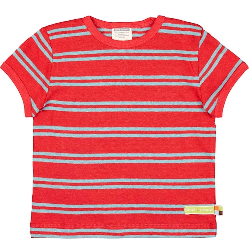 Leichtes Leinen Shirt kurzarm Streifen