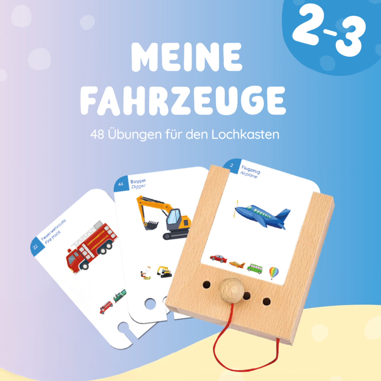 Meine Fahrzeuge Kartensatz ab 2 Jahre ohne Lochkasten