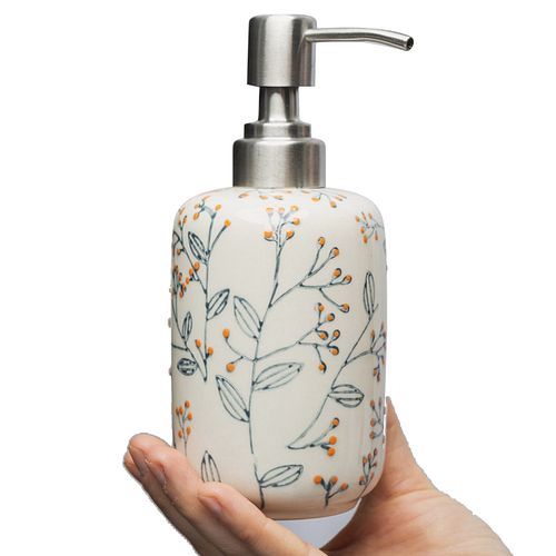 Seifenspender ROMANTIC 300 ml mit Edelstahlpumpaufsatz