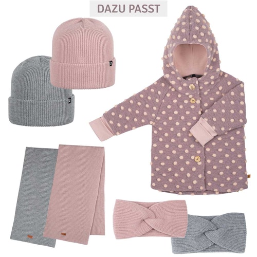 Onesize Kinder Erwachsenen Beanie Merino-Kaschmir Mix rosa