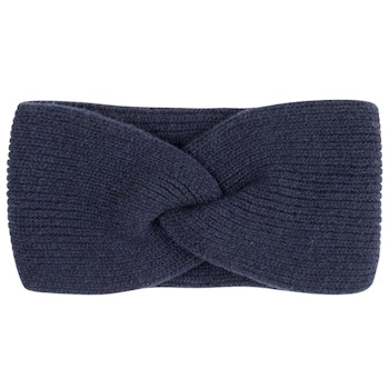 Damen Wolle Kaschmir Stirnband marine