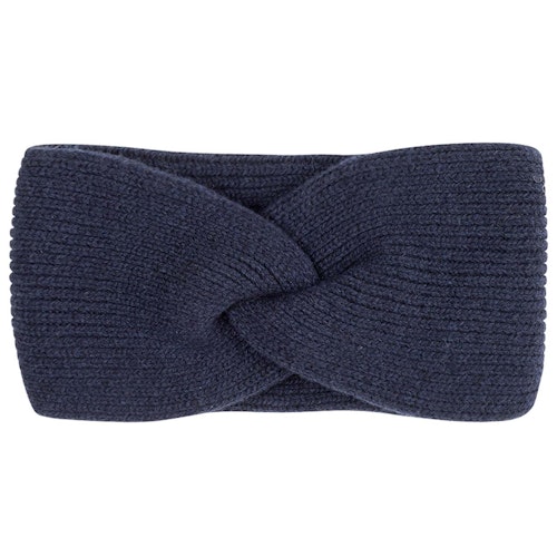 Damen Wolle Kaschmir Stirnband marine