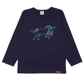 Einhorn Langarmshirt lila