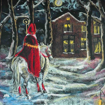 Silhouette Kapitein Kalk – Heller Dezember Mond