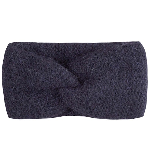 Damen Baby Alpakawolle Stirnband marine