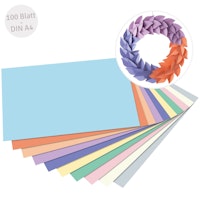 Tonpapier pastell DIN A4 100 Blatt recycelt Tonpapier pastell DIN A4 100 Blatt recycelt