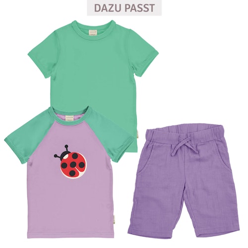 Knielange Musselin Shorts