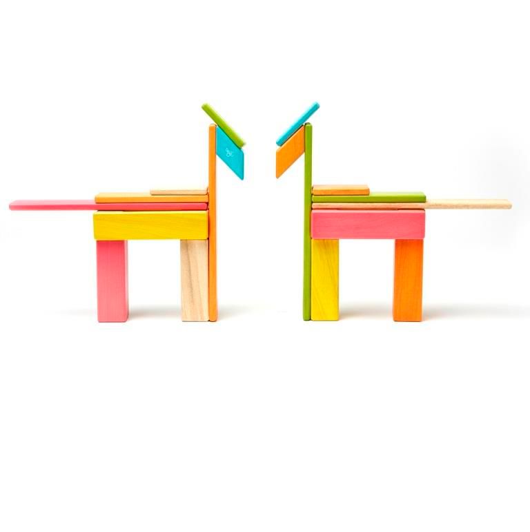 Magnet-Holzbauklötze-Tints 24-teilig