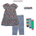 Vorschaubild Sommerkleid Flügelärmelchen Stickerei