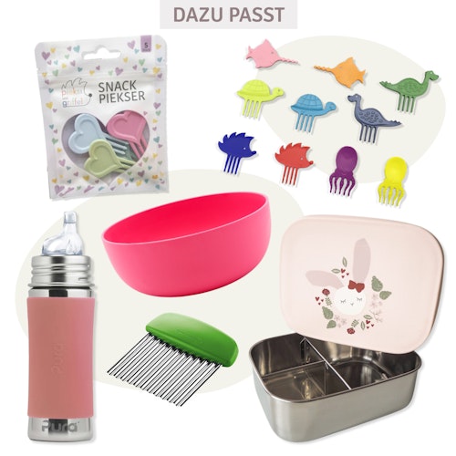 Love is all we need 5er Set Piekser für Snacks