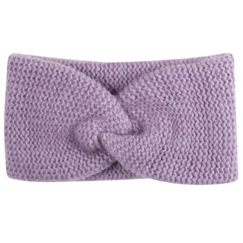 Damen Baby Alpakawolle Stirnband flieder