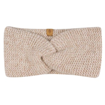 Damen Baby Alpakawolle Stirnband beige