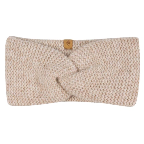 Damen Baby Alpakawolle Stirnband beige