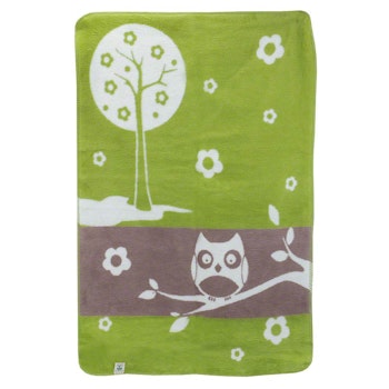 Flauschige Bio Babydecke Eule
