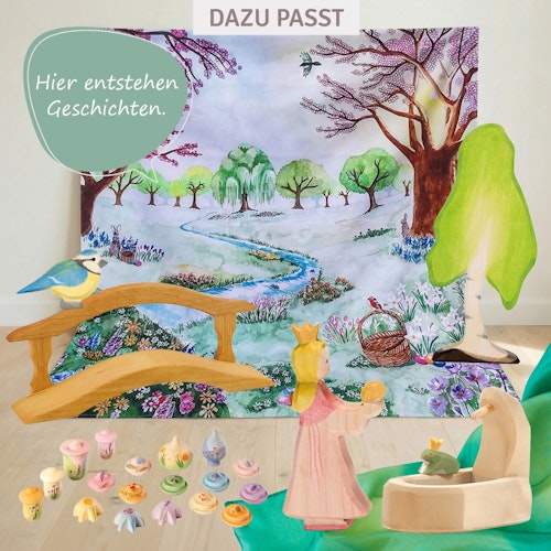 Froschkönig Holzfigur 3,5 cm