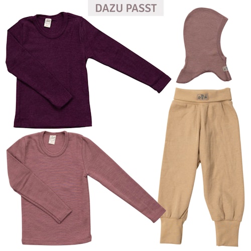 Babyhose Wolle Seide breite Bündchen