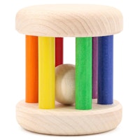 Babyrassel Holz bunt – 6 cm