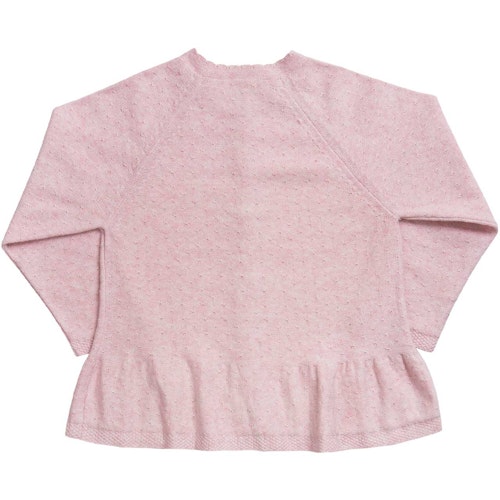 Ajour Mädchen Strickjacke