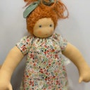Vorschaubild Bio Stoffpuppe Mädchen "Flore" zum An- & Ausziehen 38 cm