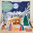 Vorschaubild Hirte kniend - Krippenfigur aus Holz 10,5 cm