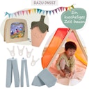 Vorschaubild Großes Spieltuch Seide Feuer 178 x 89 cm