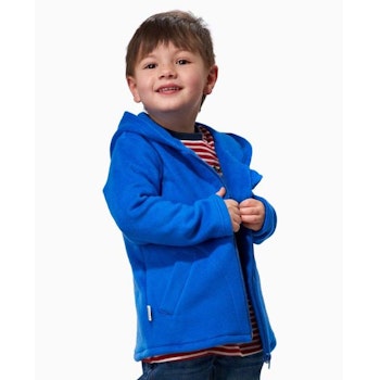 Baumwollfleece Jacke Kinn- & Halsschutz