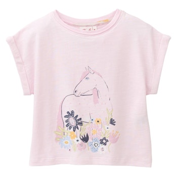 Weiches T-Shirt Pferd rosa