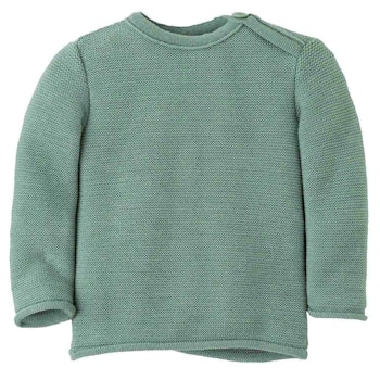 Baby Pullover Schurwolle jadegrün