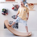 Vorschaubild Wobbel Board Filz original senf 90 x 30 cm transparent
