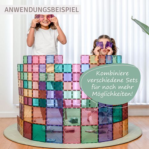 Connetix Magnetbausteine Kreativset 104 Teile - pastell