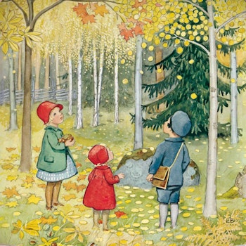 Toverlux Silhouette Elsa Beskow Around the Year October