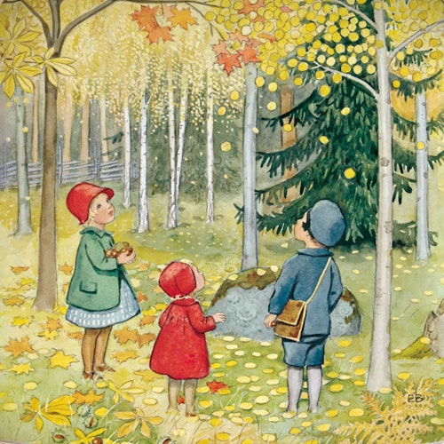 Toverlux Silhouette Elsa Beskow Around the Year October