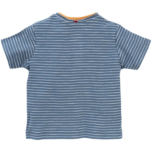 Leichtes Henley T-Shirt Ringel