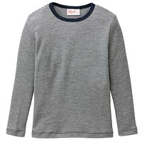Langarmshirt People Wear Organic Wolle/Seide Uni