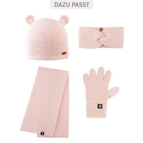 Fingerhandschuhe Umschlagbund Wolle Seide