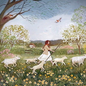 Silhouette Robin Pieterse – grüne Weiden