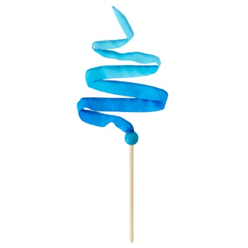 Kleines Tanzband aus Seide Glockenblumen-blau 0,9 m