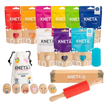 KNETÄ® Set aus Knete, Stempeln und Rolli