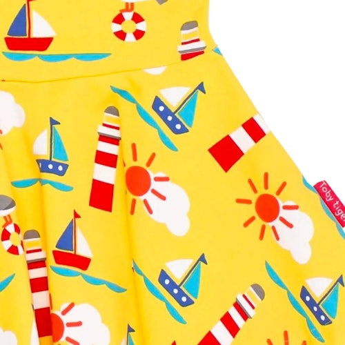 Kurzarm Skaterkleid Wal Alloverprint
